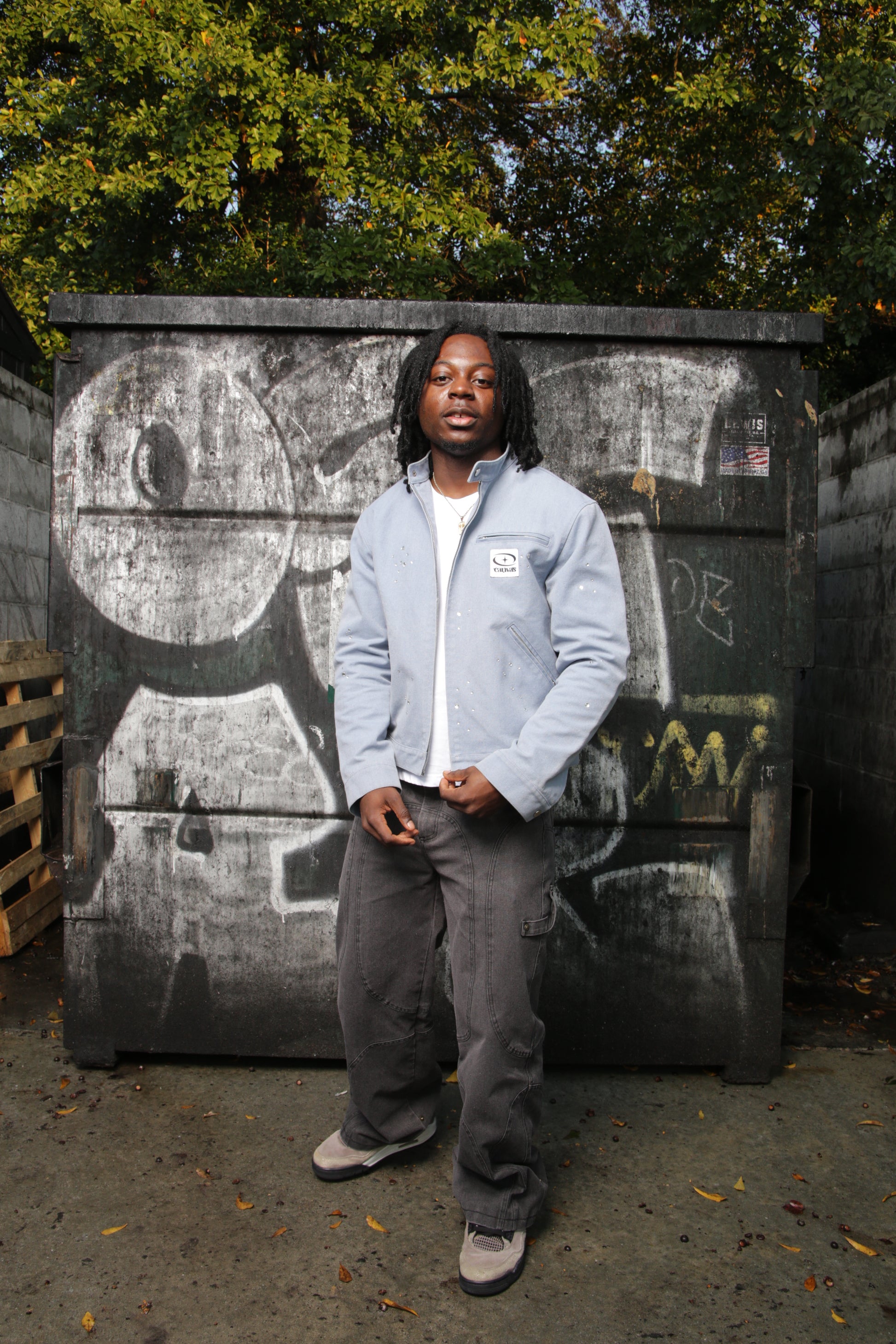 Blue “WATERPROOF” Bikers jacket