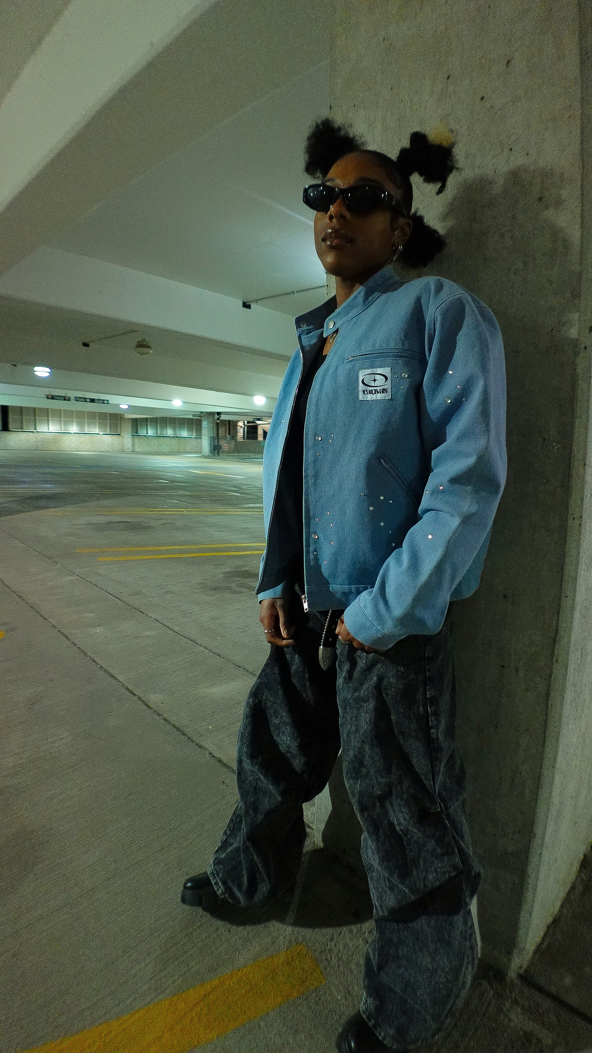 Blue “WATERPROOF” Bikers jacket